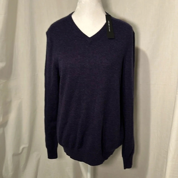 NWT blue Tahari pure luxe 100% cashmere sweater size small - Picture 1 of 5